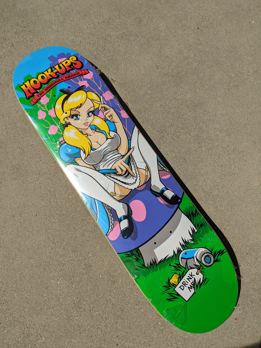 Hook-Ups Alice 8 x 31.75 Skateboard deck. – Rangers Riders & Robots