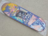 JK Industries ONE OF A KIND Signed & Numbered DREAM HAWK Pearl Navy/Gold Hand Screened Custom Sprayed/Painted Skateboard deck