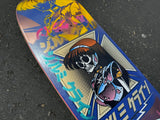JK Industries ONE OF A KIND Signed & Numbered DREAM HAWK Pearl Navy/Gold Hand Screened Custom Sprayed/Painted Skateboard deck