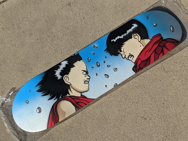 JK Industries AKIRA Kaneda vs Tetsuo ONE OF A KIND Hand Sprayed Exclusive Skateboard deck