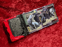 Premium Bandai Exclusive Kamen Rider OUTSIDERS DX Kokuranken Shikkoku Enblem and Gaikotsu Ninjaden Wonder Ride Book