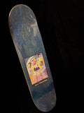 JK Industries Sailor Crimson Moon Blue stain Hand Screened Skateboard deck TOP