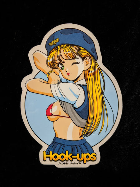Hook-Ups Authentic Flight Girl Kimiko Screen Printed Sticker. Rare HTF and OOP!!